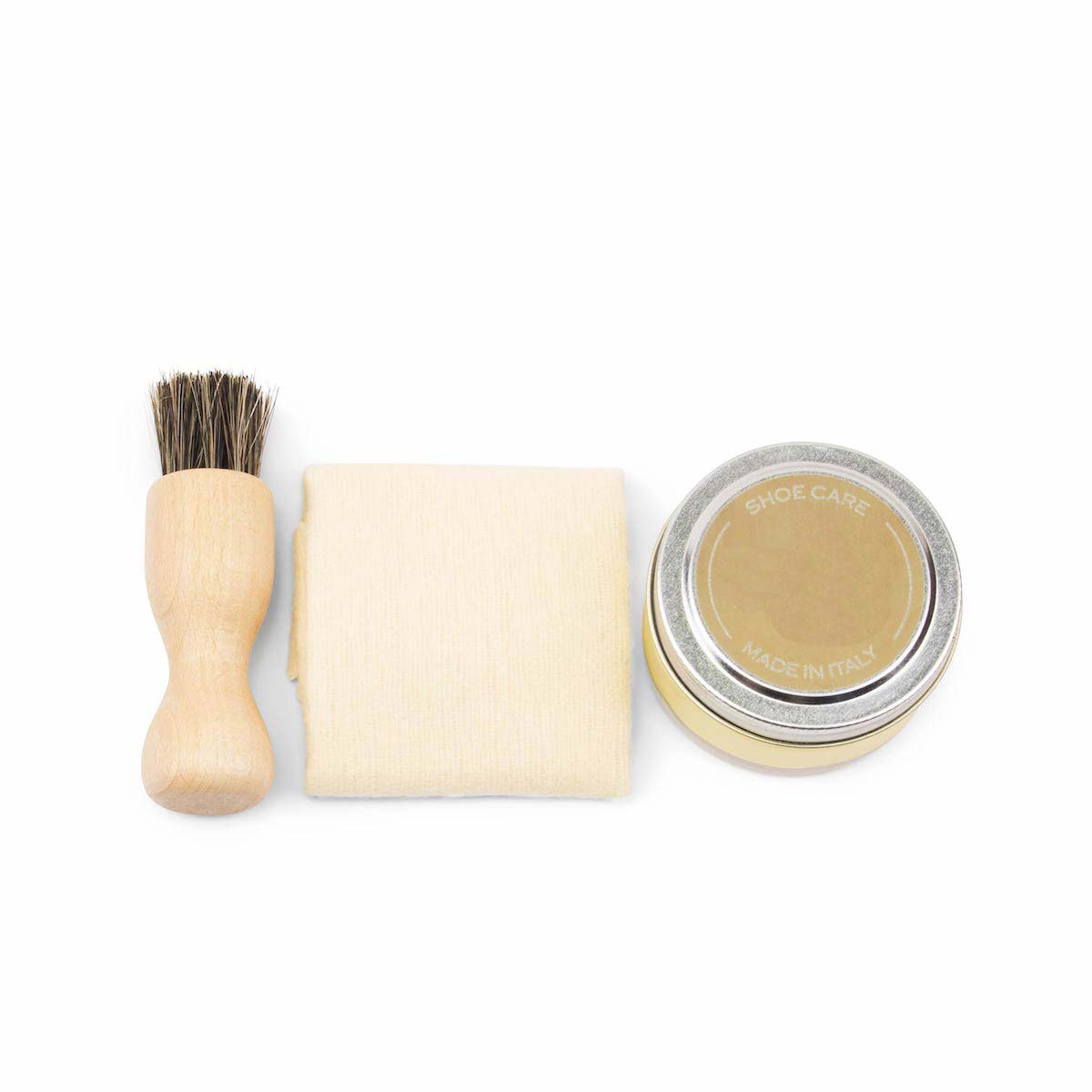 Waxed Leather Shoe Care Kit